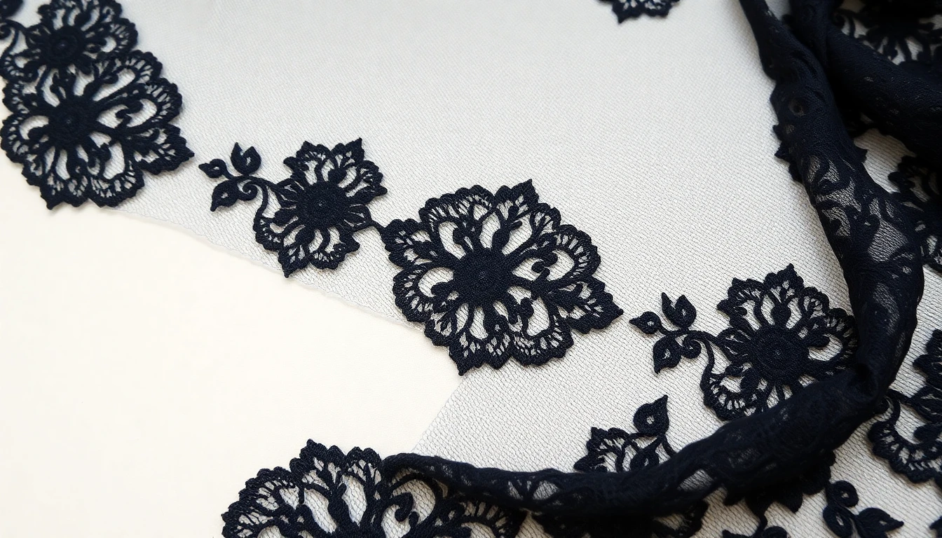 Chantilly Kant Zwart